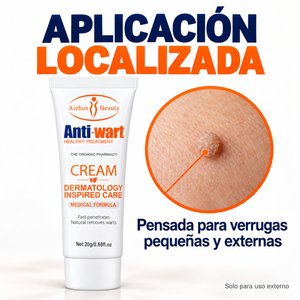 Aplicacion localizada: la crema se aplica solo sobre la zona a tratar