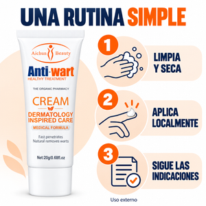 Rutina simple en tres pasos: limpia la zona, aplica y deja actuar