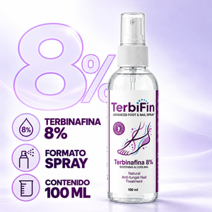 Terbinafina 8%, formato spray, contenido 100 ml