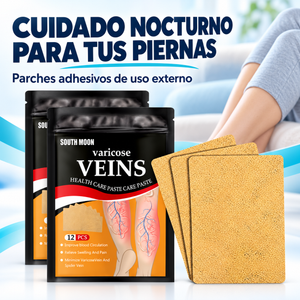 Cuidado nocturno para tus piernas · parches adhesivos de uso externo